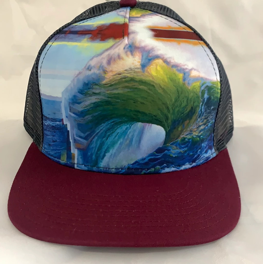 Art And Surf Art On Trucker Hat Mens Clothing 9 Art And Surf Art On Trucker Hat Mens Clothing