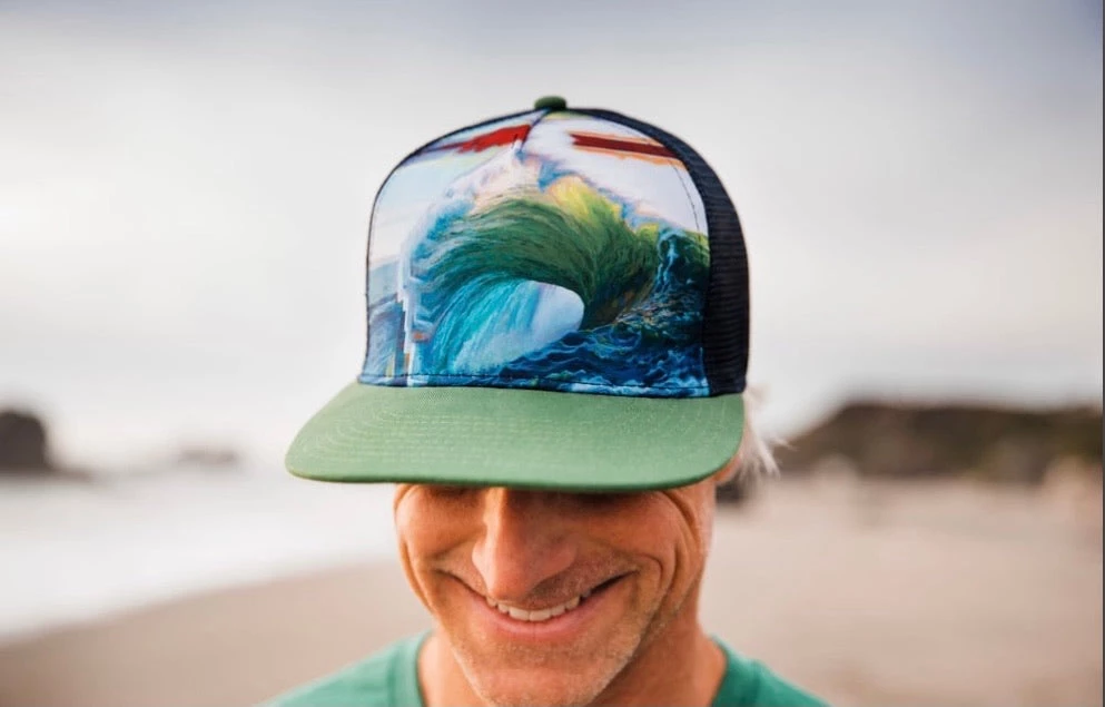 Art And Surf Art On Trucker Hat Mens Clothing 8 Art And Surf Art On Trucker Hat Mens Clothing
