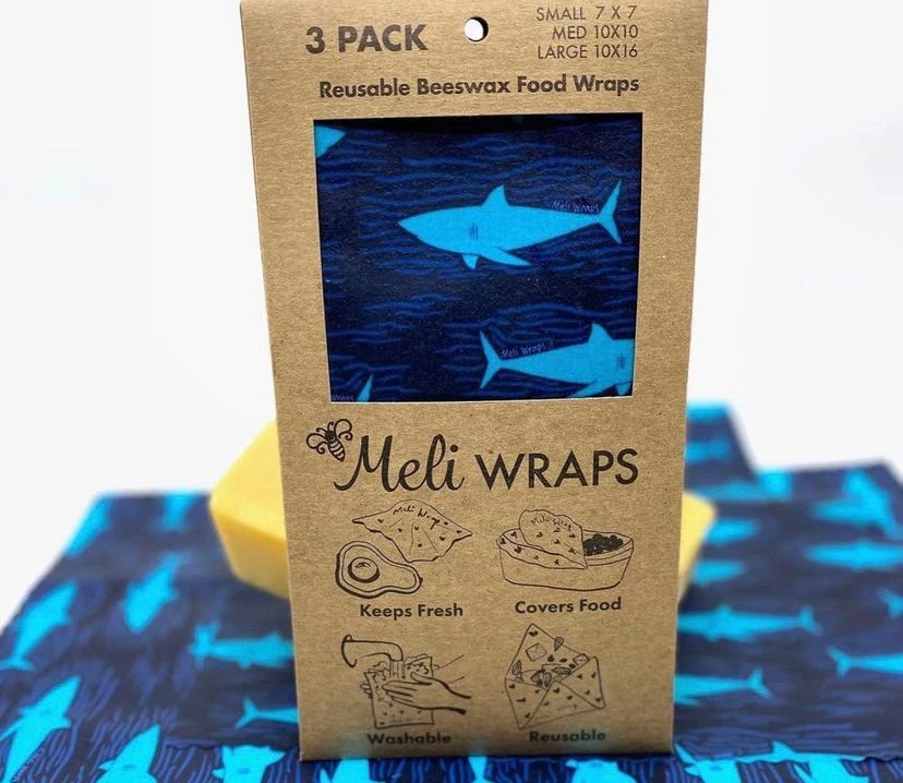 Meli Wraps For The Home Bees Wax Food Wraps - 3 Pack 12 Meli Wraps For The Home Bees Wax Food Wraps - 3 Pack