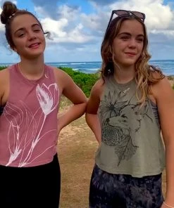 Super Maggie Roxy Cut Out Tank Tops