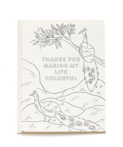 Pen & Pillar Coloring Card