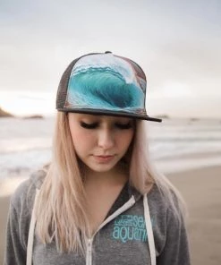 Art And Surf Kids Art On Small Trucker Hat