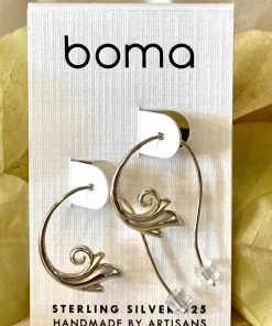 Boma Jewelry SS HOOP THREADER FLORAL