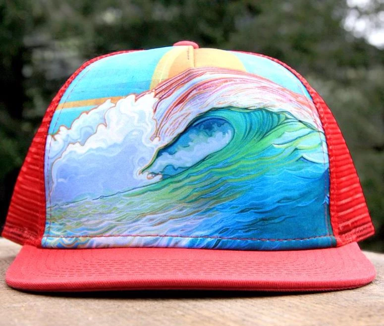 Art And Surf Art On Trucker Hat Mens Clothing 18 Art And Surf Art On Trucker Hat Mens Clothing
